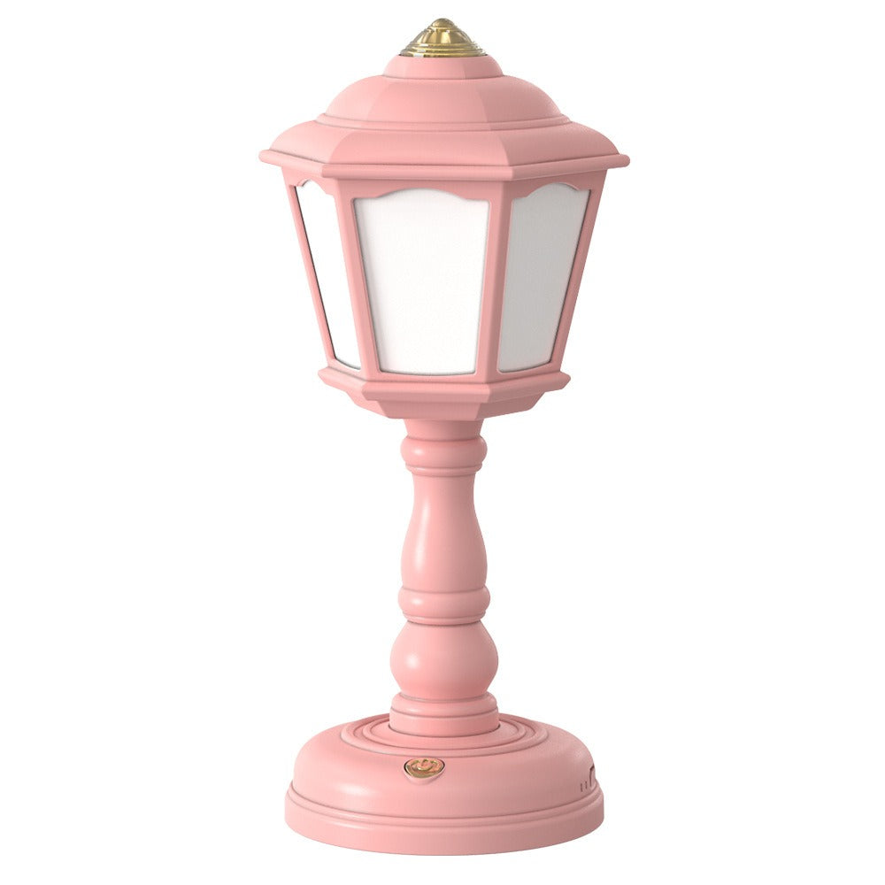 Retro Lamp Night Light Desk Lamp Pink