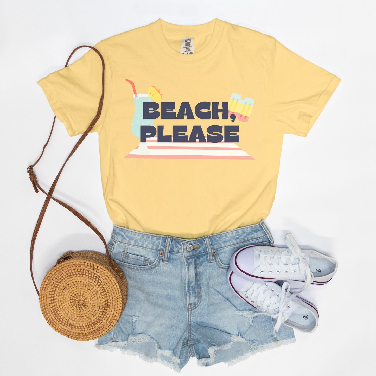 Beach, Please Comfort Colors Tee