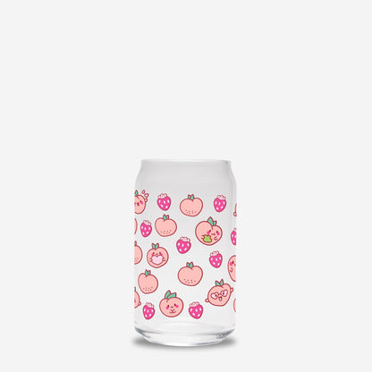 Peaches and StrawberriesGlass Can 16oz