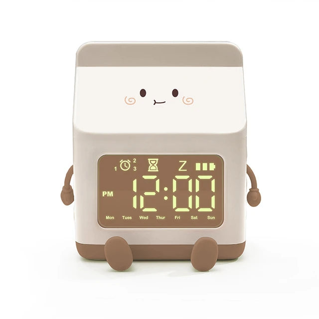 Kawaii Milk Carton Alarm Clock