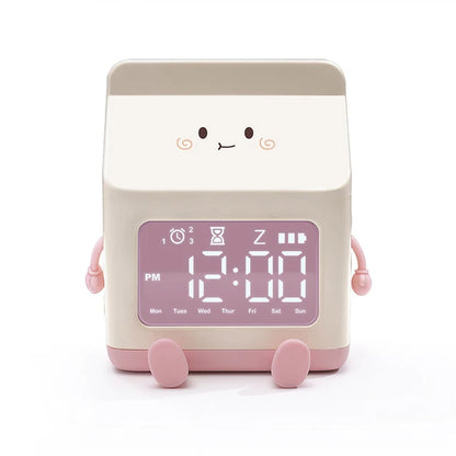 Kawaii Milk Carton Alarm Clock