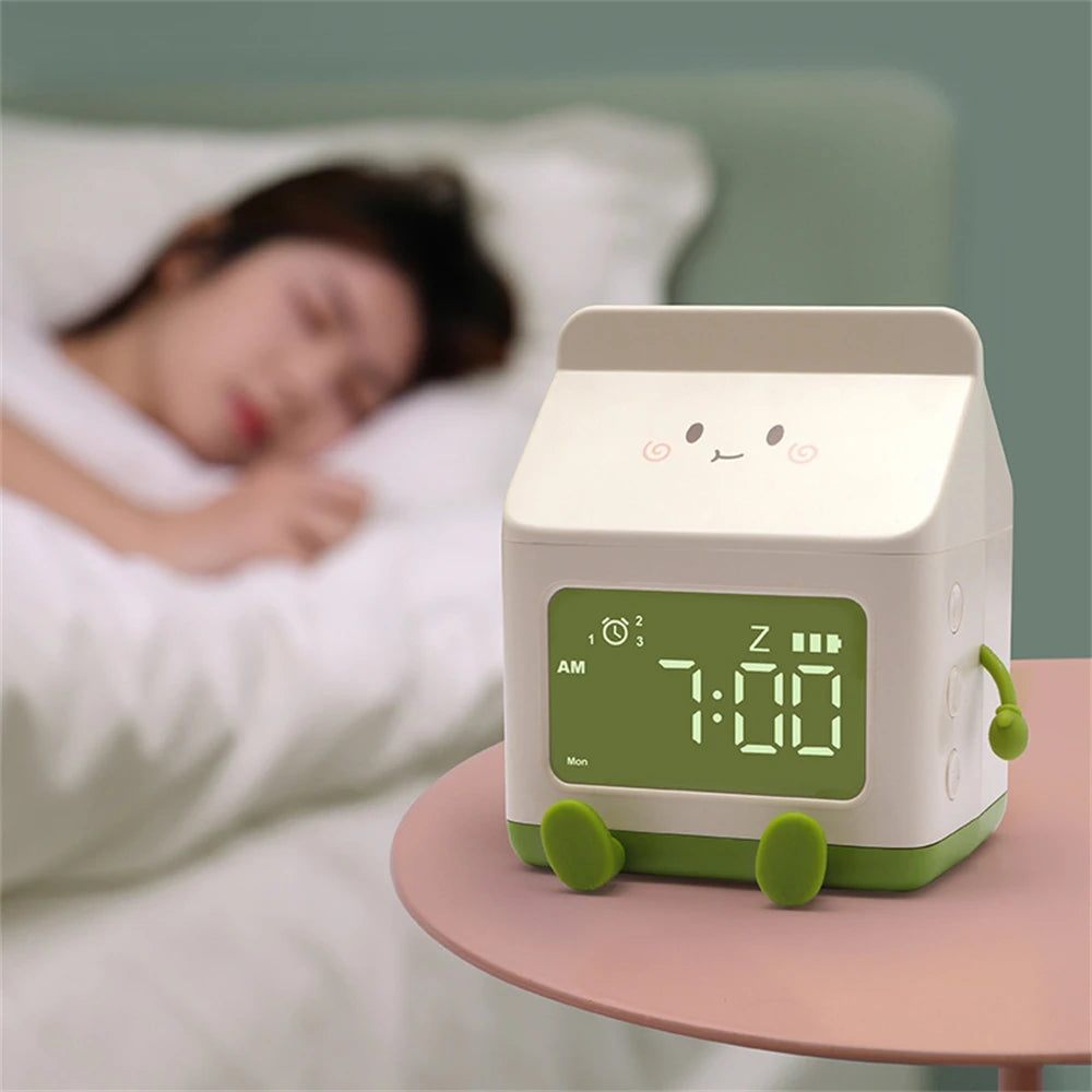 Kawaii Milk Carton Alarm Clock