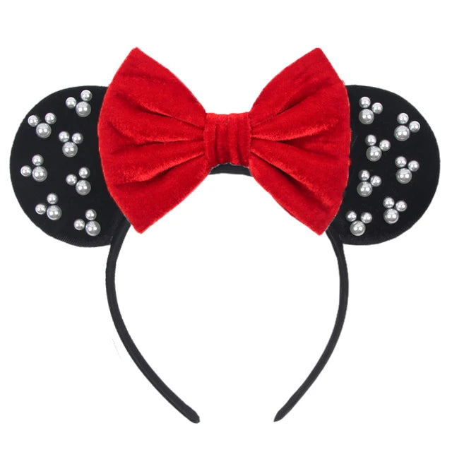 Velvet Mouse Ears Headband Collection 36