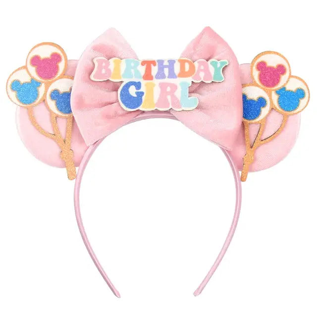 Birthday Girl Mouse Ears Headbands 1