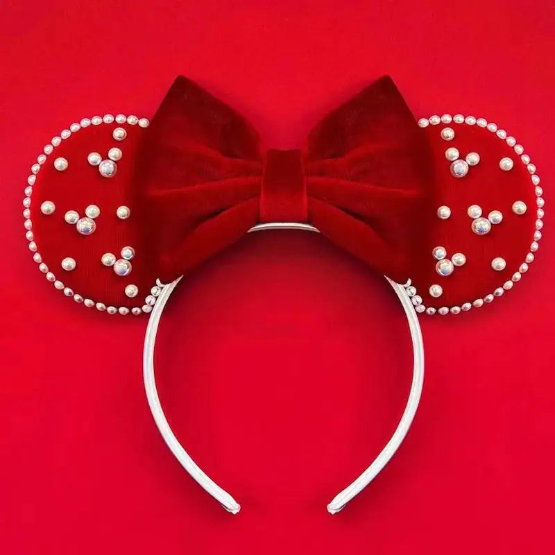 Velvet Mouse Ears Headband Collection 7