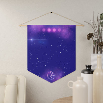 Neon Nebula Pin Banner - Enamel Pin Collection Display Flag