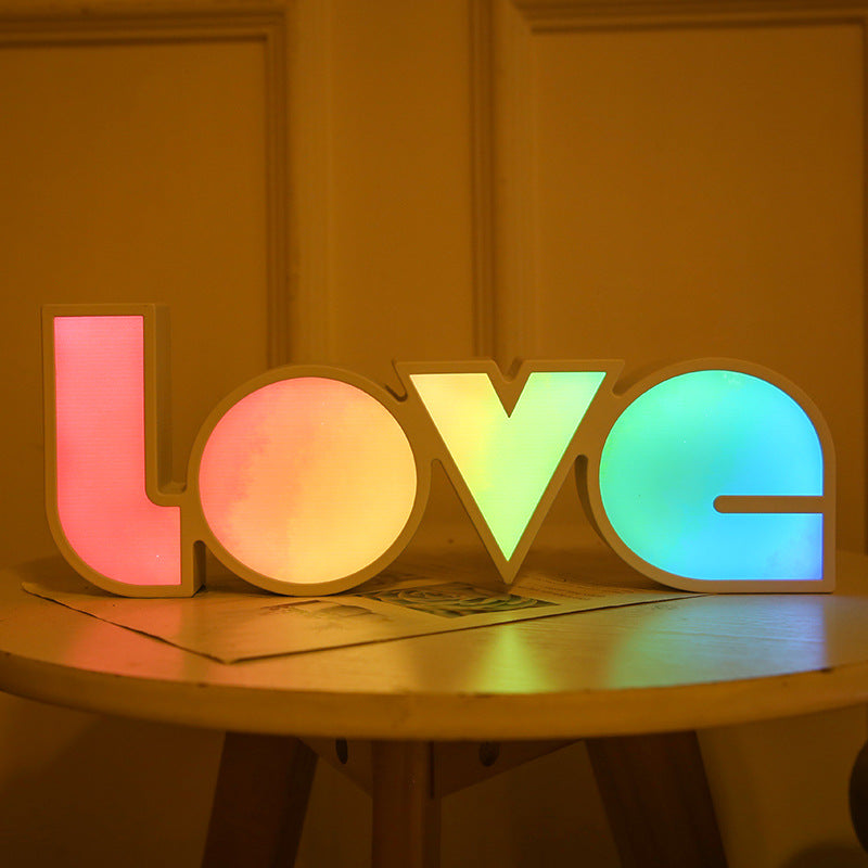 Love LED Light Box Night Light Gradient models