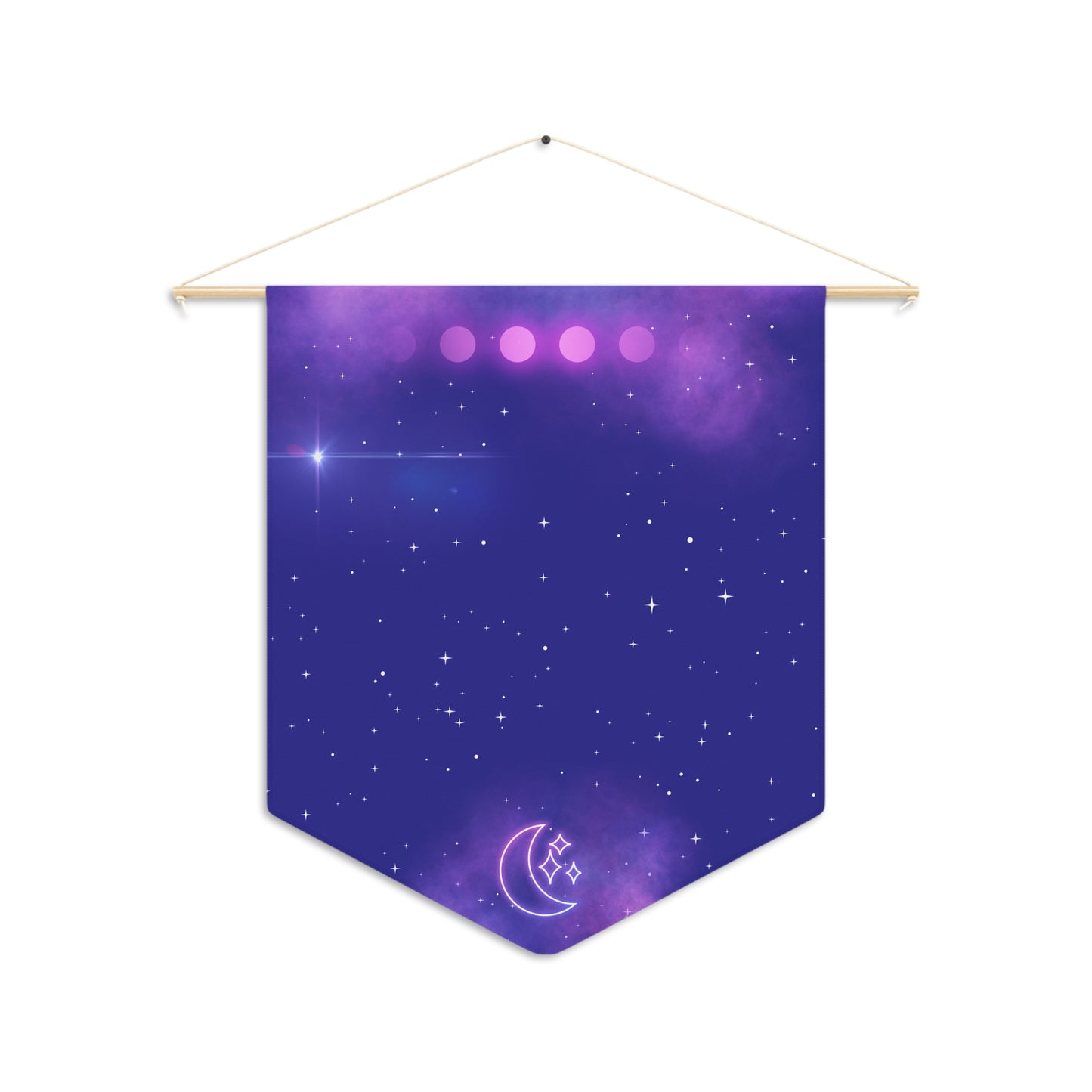 Neon Nebula Pin Banner - Enamel Pin Collection Display Flag