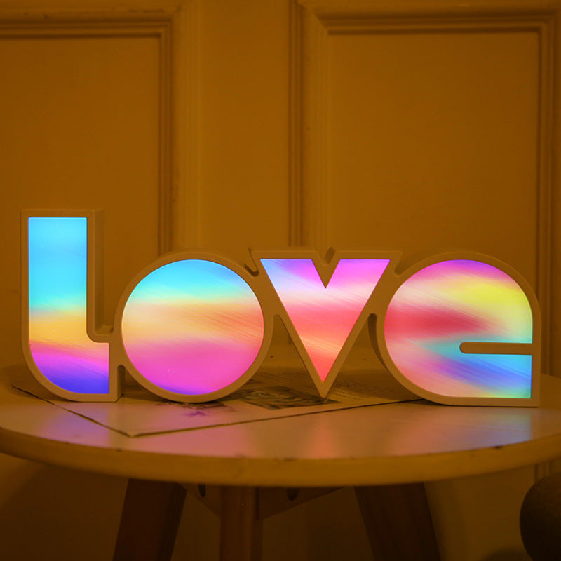 Love LED Light Box Night Light Smudge model