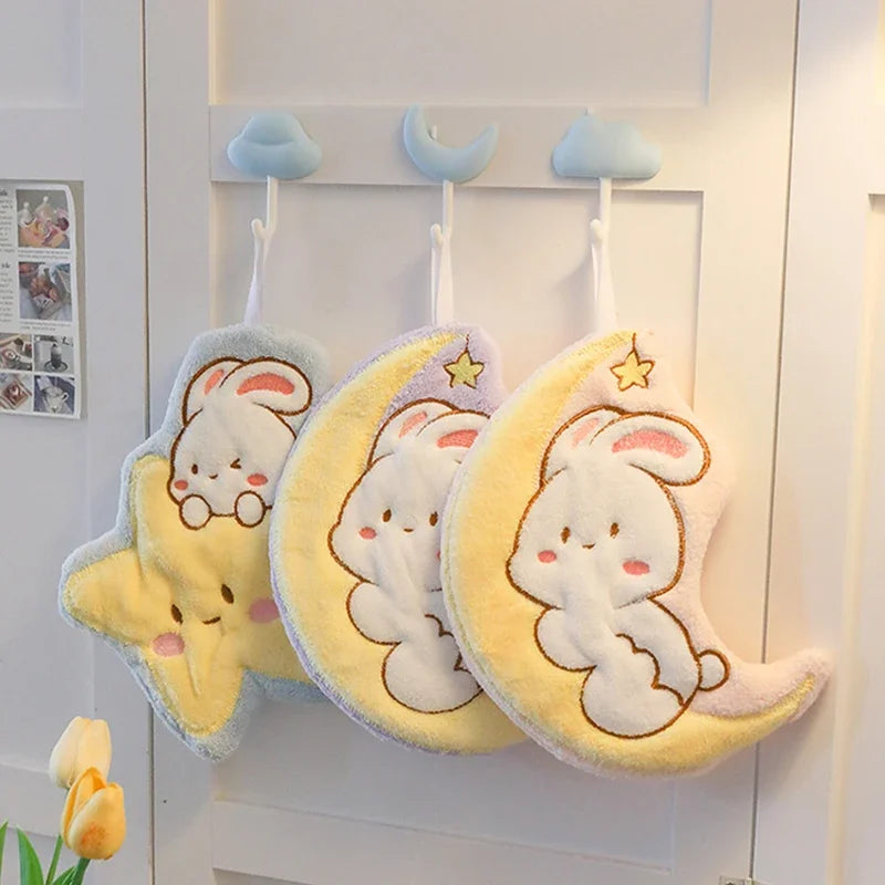 2-pc Celestial Bunnies Hanging Hand Towels