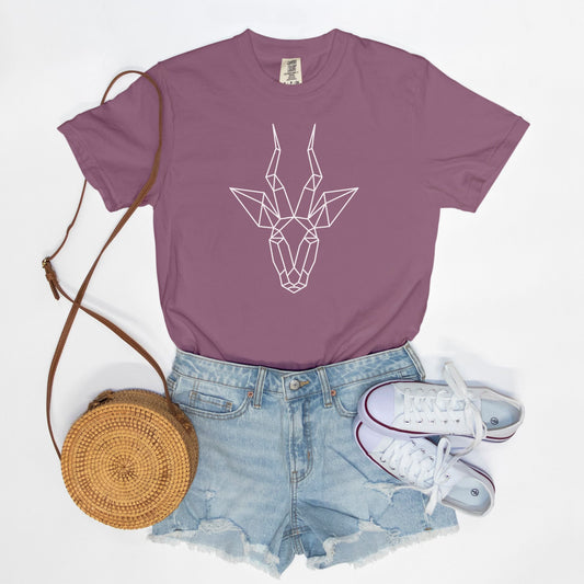 Geometric Antelope Comfort Colors Tee