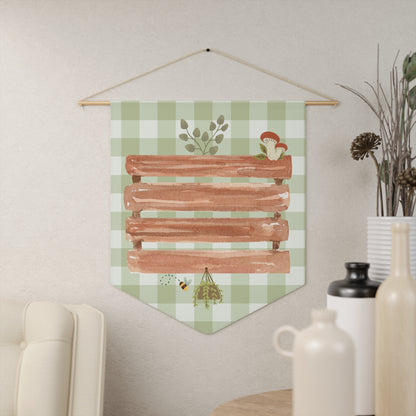 Cottage Pin Banner - Enamel Pin Collection Display Flag