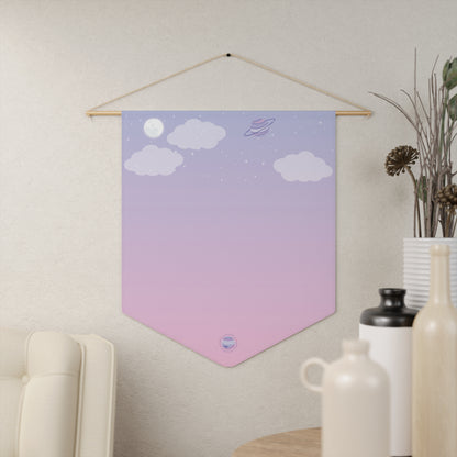 Pastel Space Pin Banner - Enamel Pin Collection Display Flag