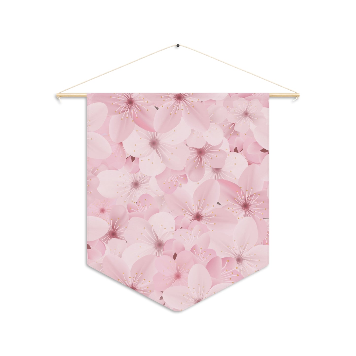 Sakura Blossoms Pin Banner - Enamel Pin Collection Display Flag