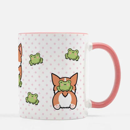 Frog & Corgi Friends Mug 11 oz.