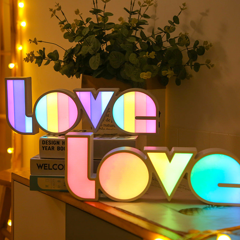 Love LED Light Box Night Light