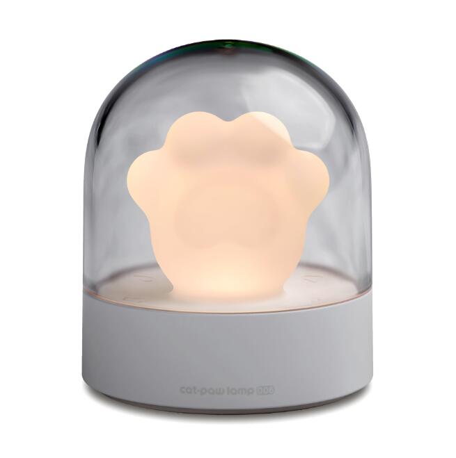 Cat Paw LED Night Light Grey