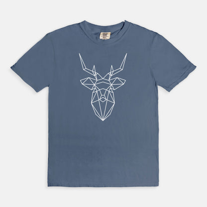 Geometric Deer Comfort Colors Tee