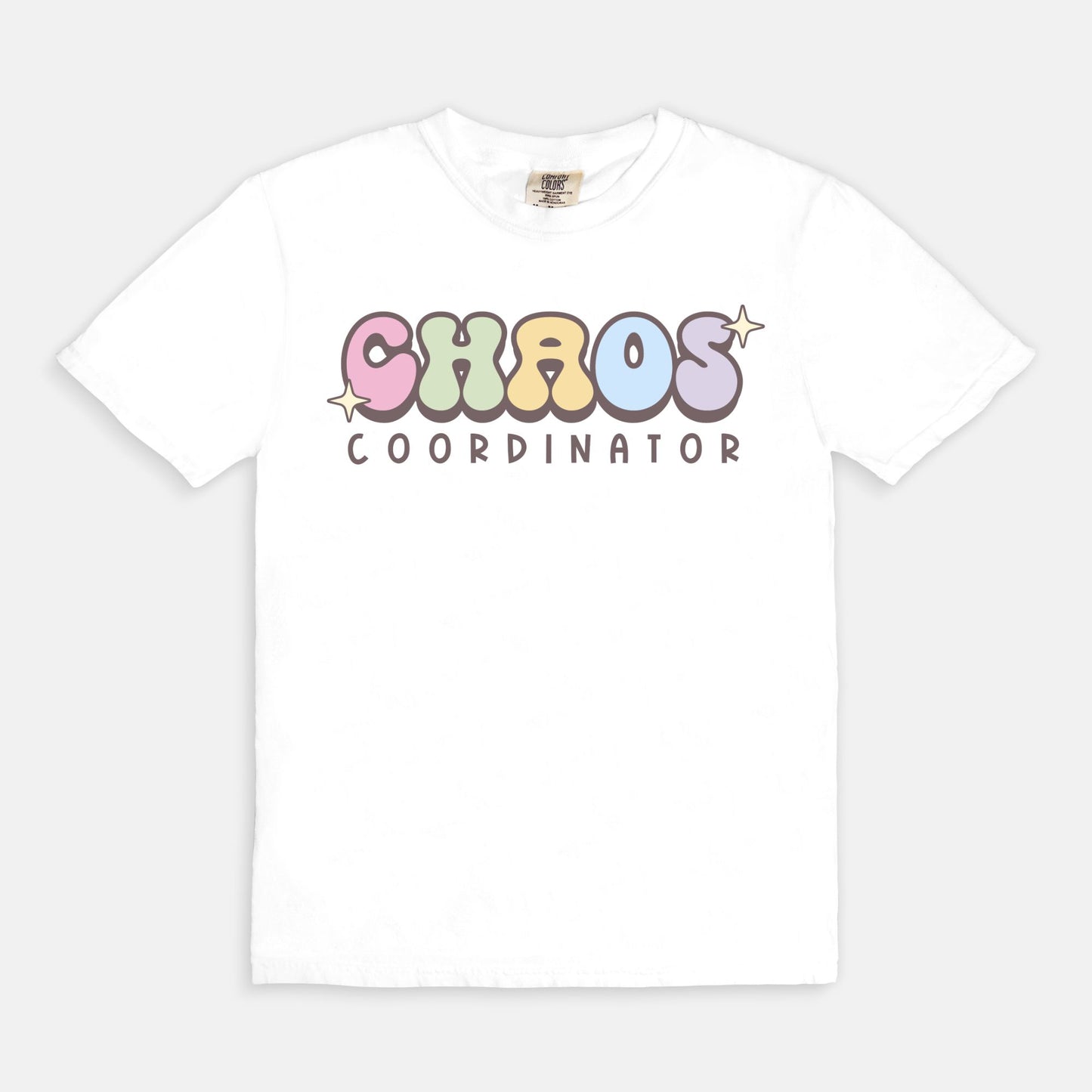 Chaos Coordinator Comfort Colors Tee White