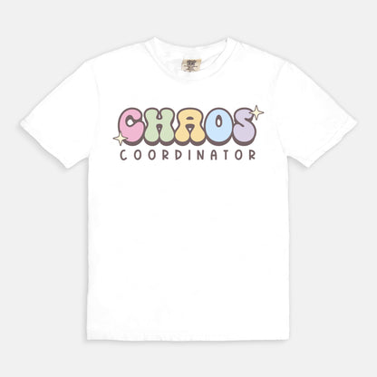 Chaos Coordinator Comfort Colors Tee White