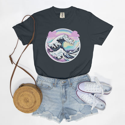 Pastel Great Wave Comfort Colors Tee