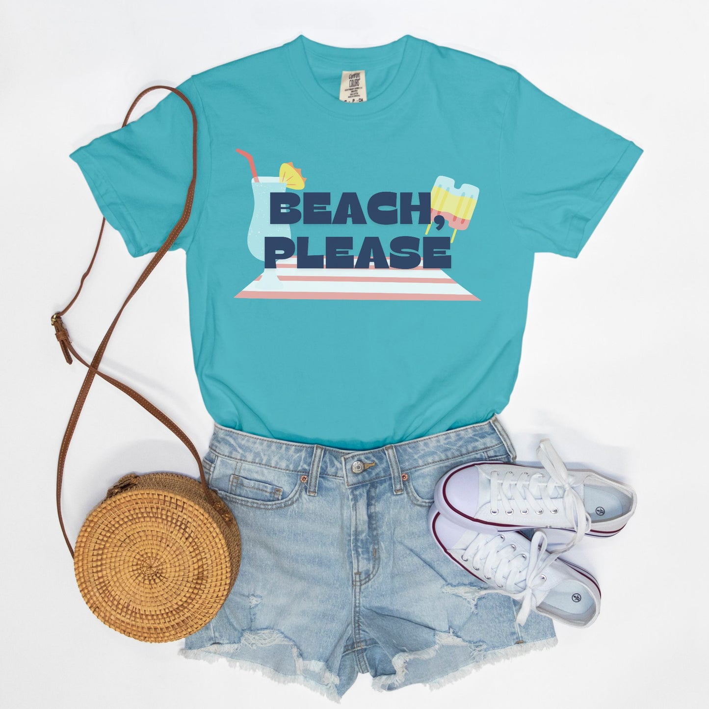 Beach, Please Comfort Colors Tee