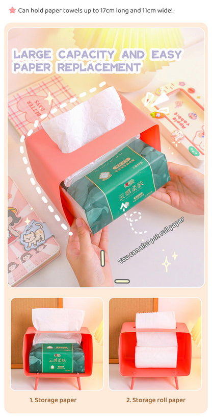 Kawaii Mini TV Shaped Tissue Box Phone Holder