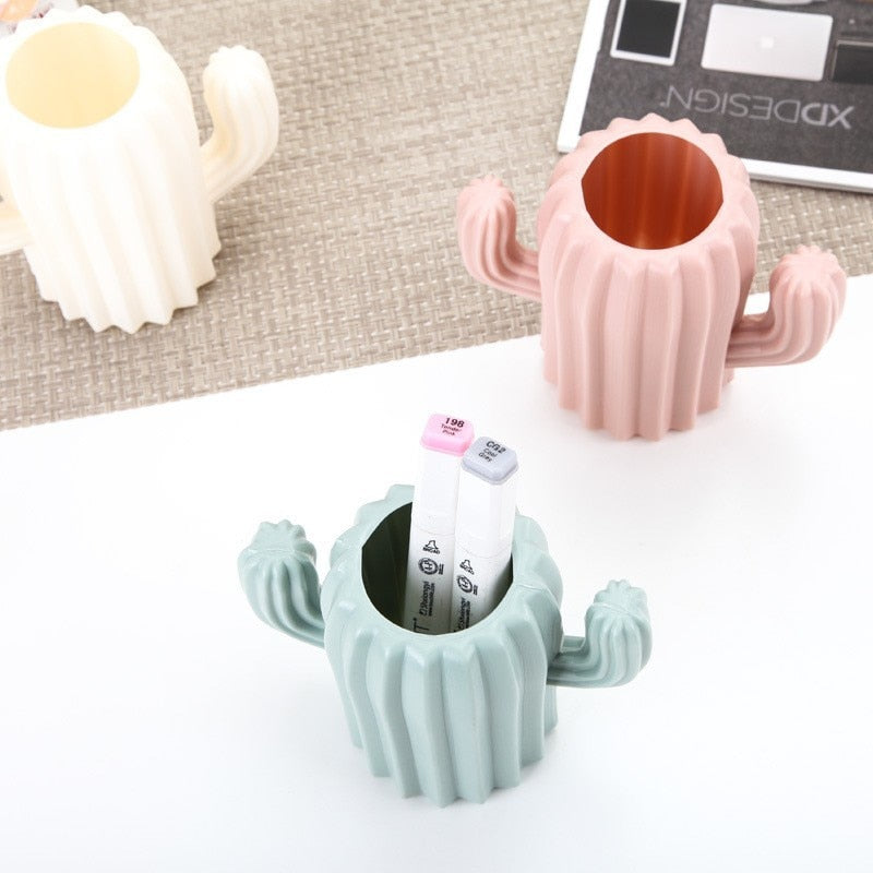 Pastel Cactus Pencil Holder