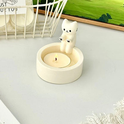 Kitten Tealight Candle Holder