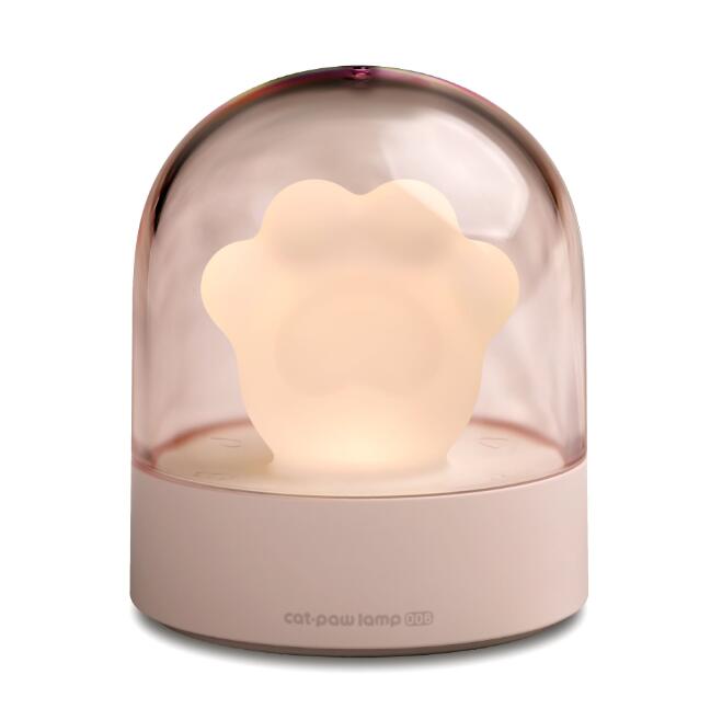 Cat Paw LED Night Light Pink