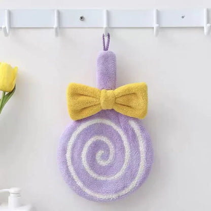 Swirl Lollipop Shaped Hanging Hand Towels