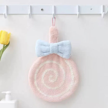 Swirl Lollipop Shaped Hanging Hand Towels