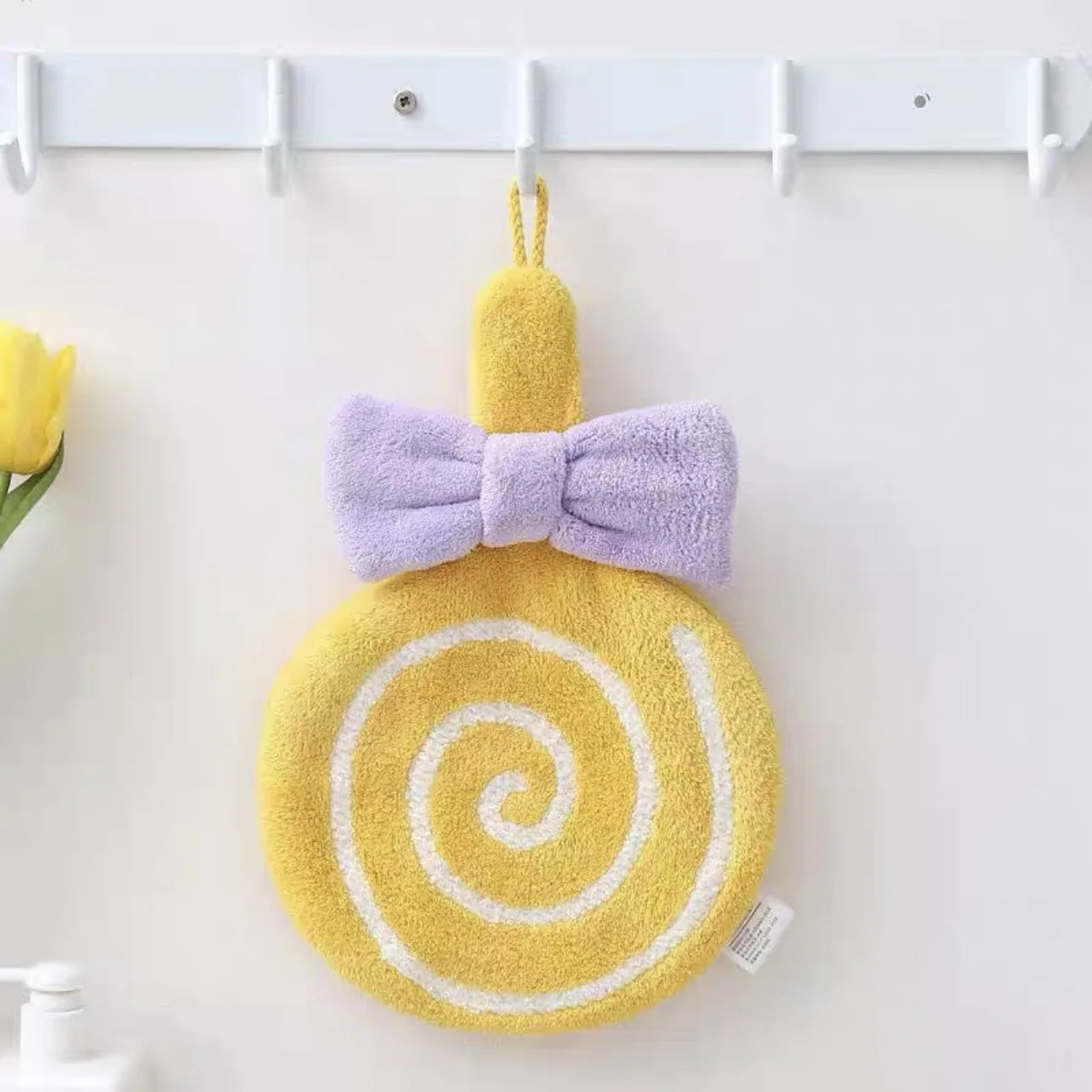 Swirl Lollipop Shaped Hanging Hand Towels