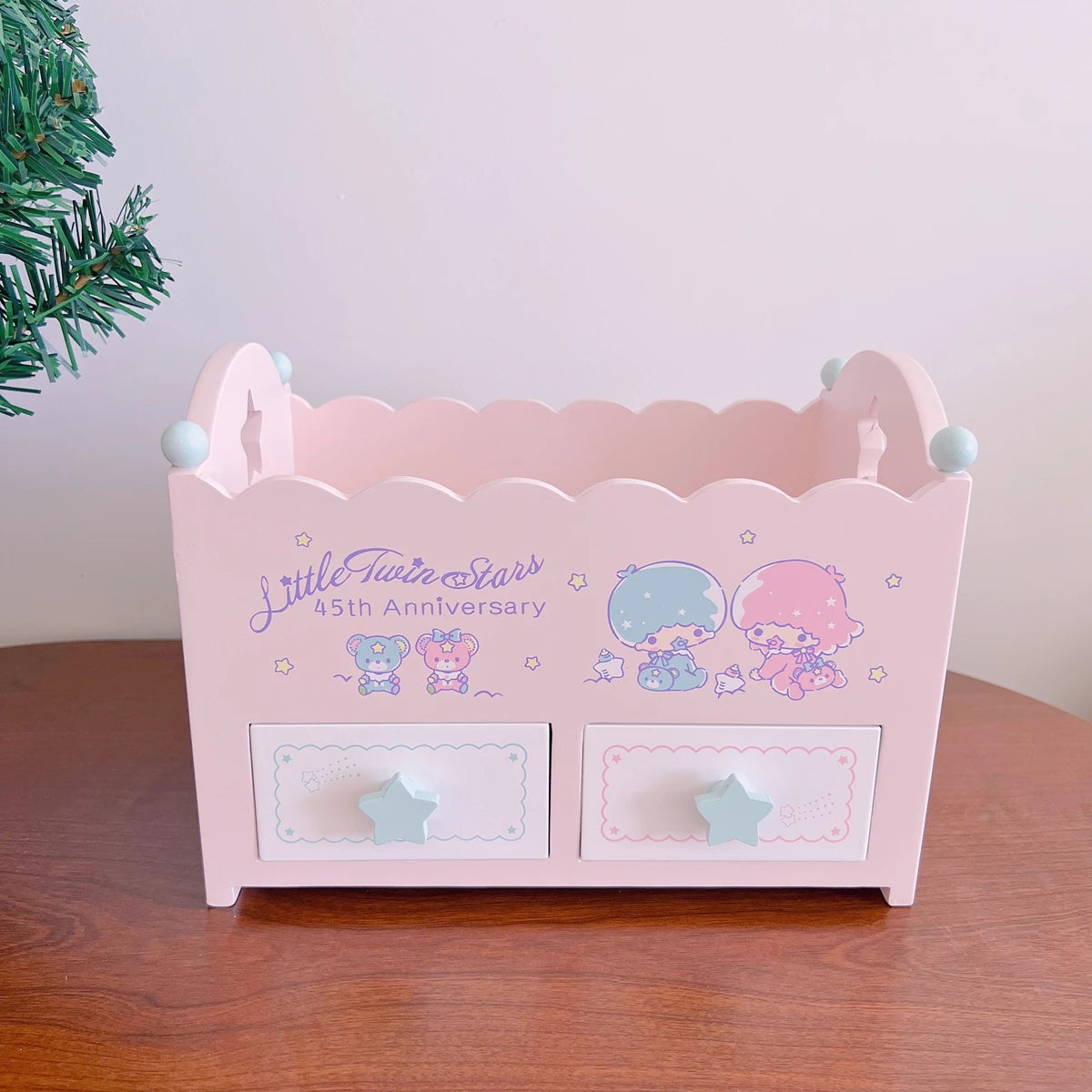 Kawaii Characters Wooden Desktop Storage Box