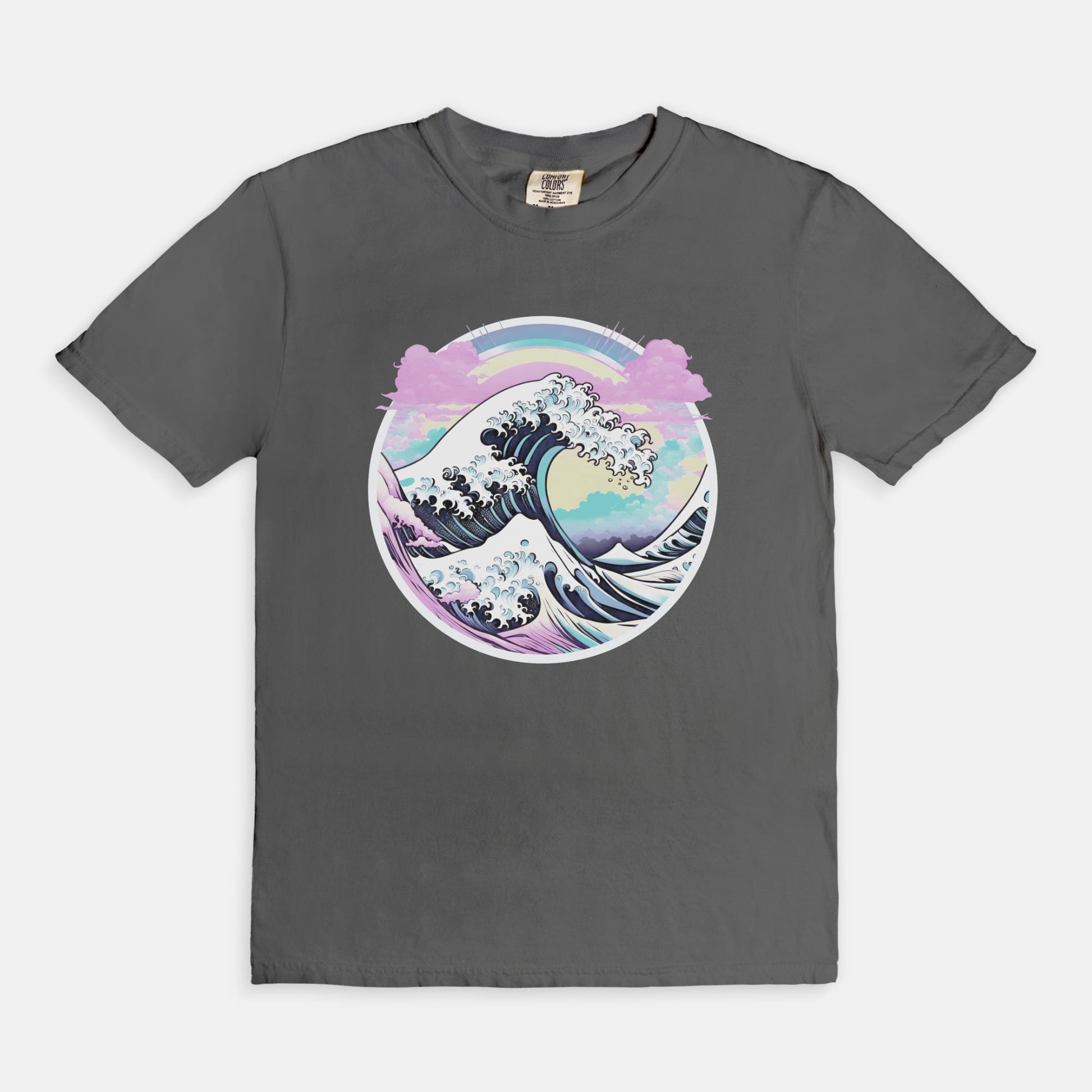 Pastel Great Wave Comfort Colors Tee Pepper