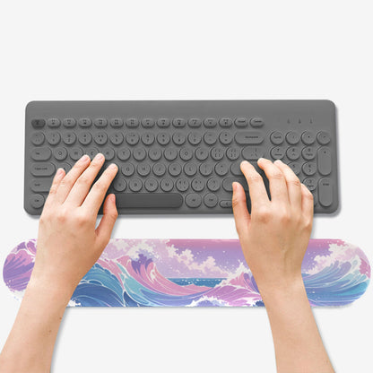 Pastel Waves Keyboard Hand Rest