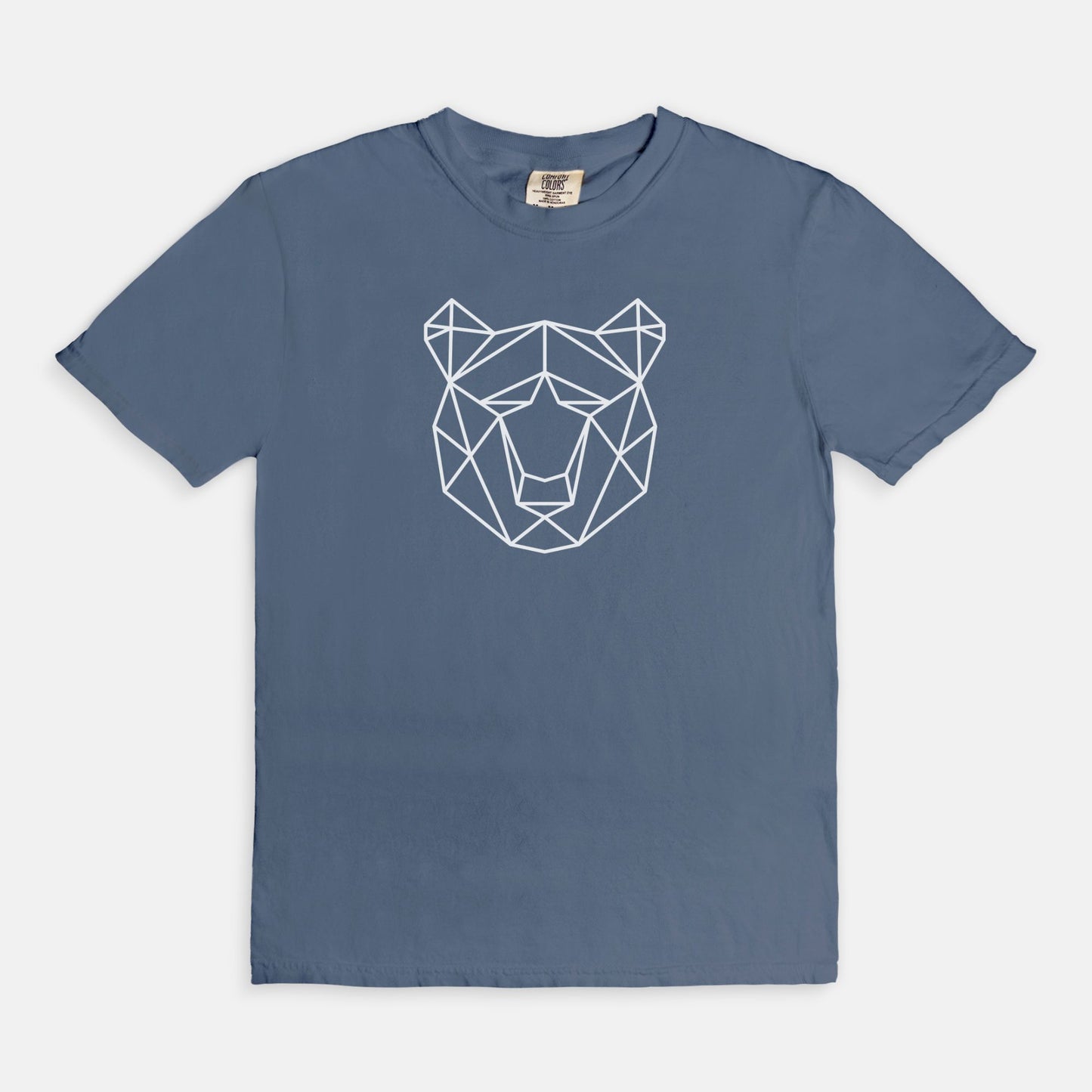 Geometric Bear Comfort Colors Tee