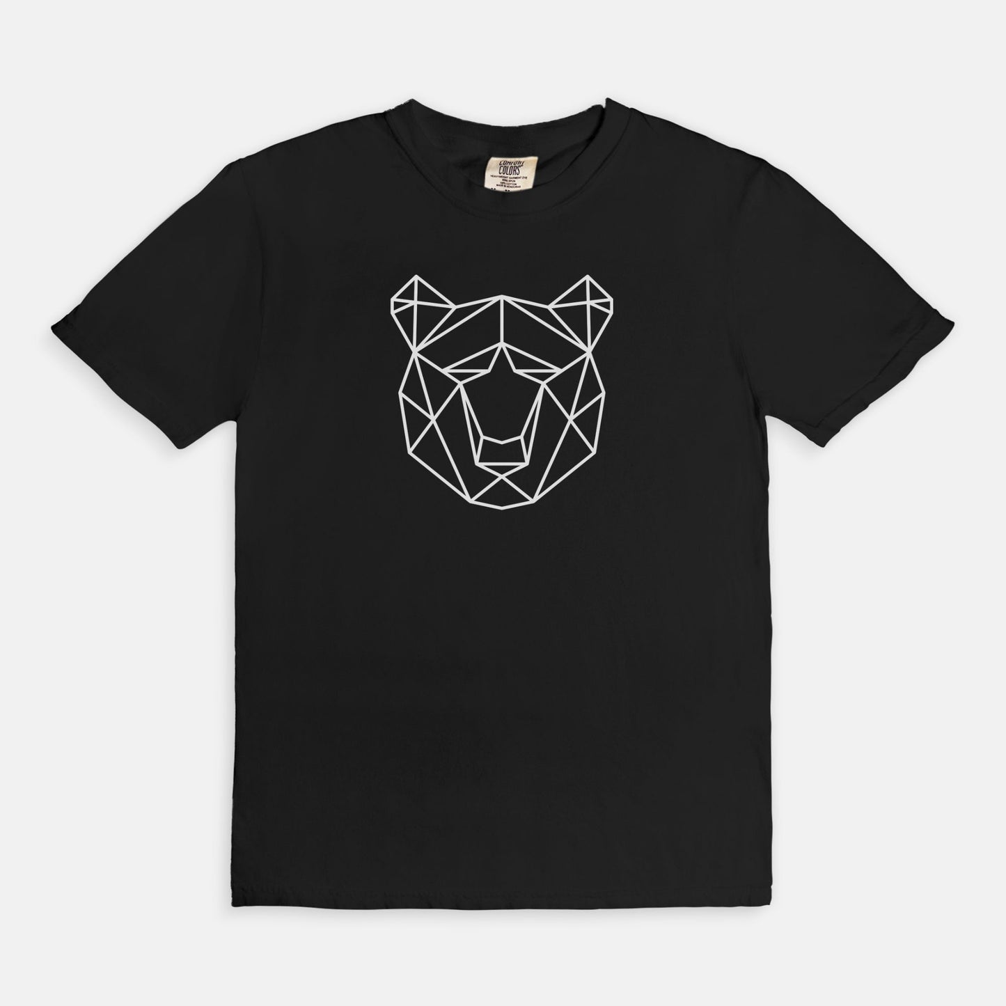 Geometric Bear Comfort Colors Tee