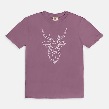 Geometric Deer Comfort Colors Tee