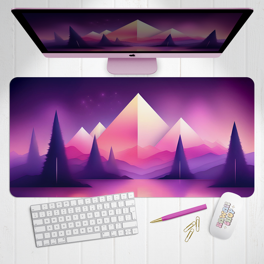 Futuristic Vista X-Large Desk Mat Gaming Mousepad 18x36"