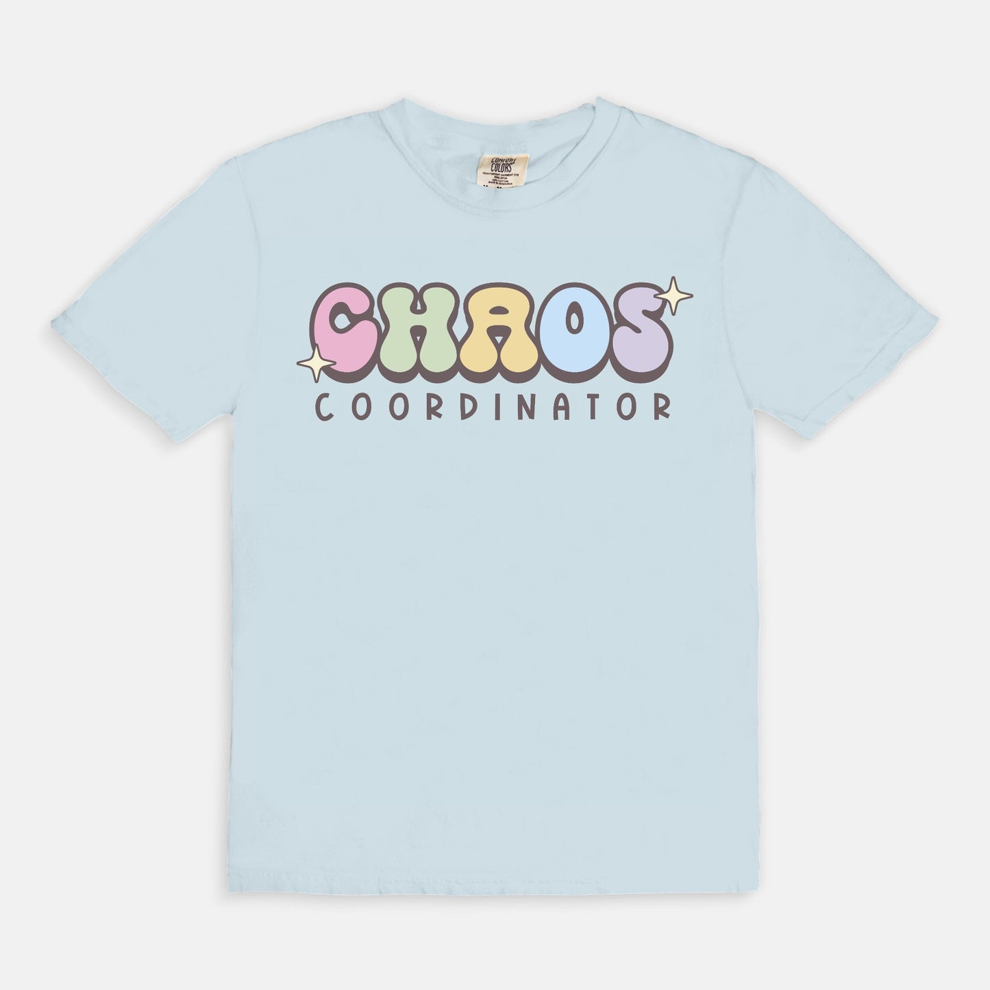 Chaos Coordinator Comfort Colors Tee Chambray