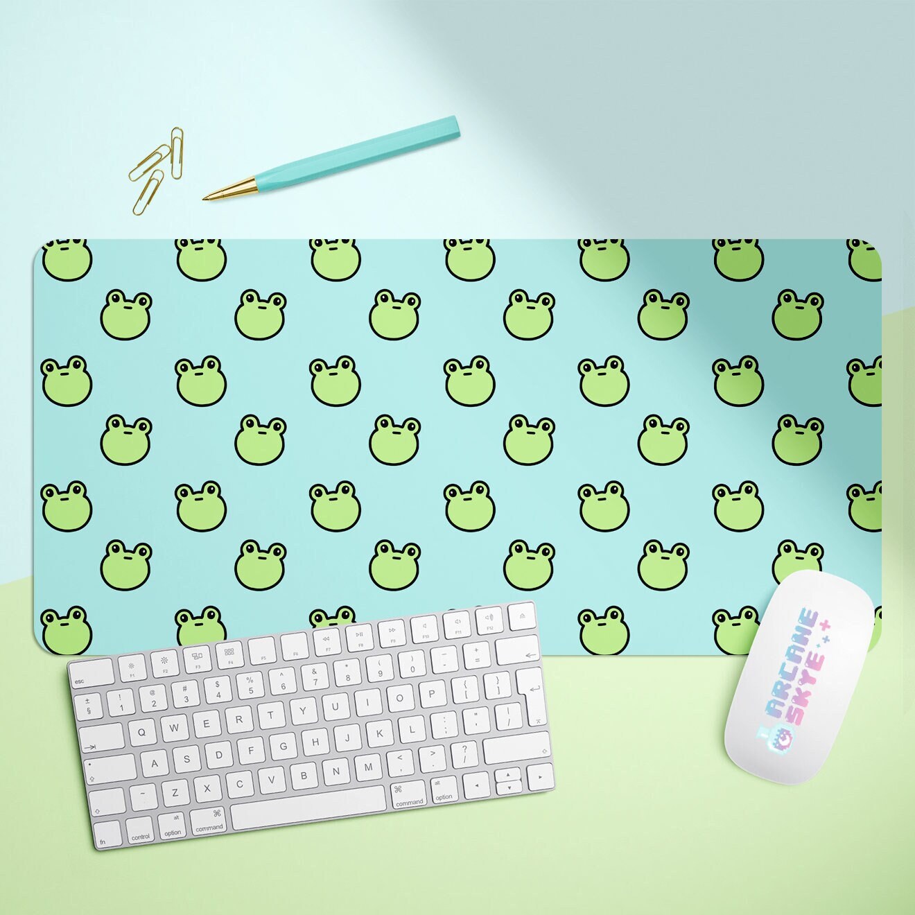 Awkward Frog Desk Mat