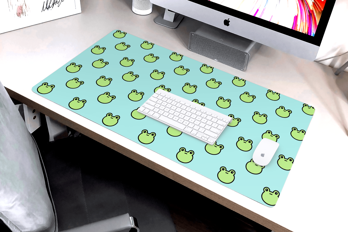 Awkward Frog X-Large Desk Mat Gaming Mousepad 18x36"