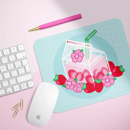 Strawberry Sakura Milk Mousepad