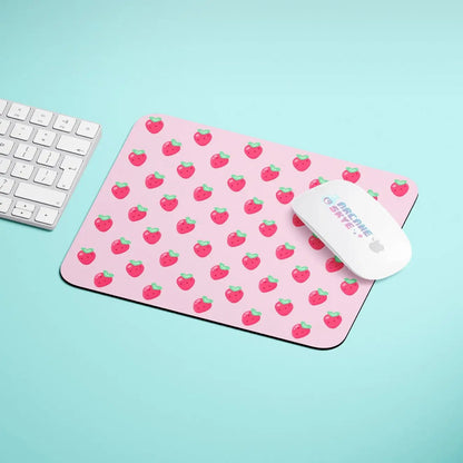 Pink Strawberries Mousepad